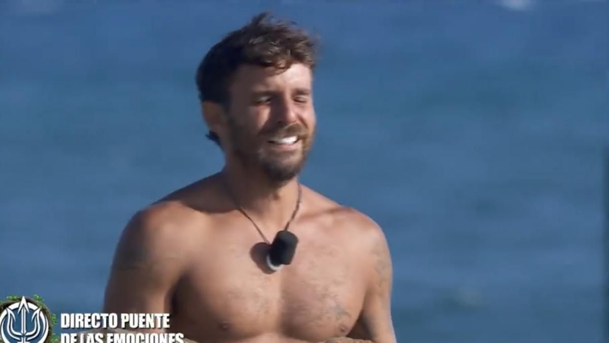Manuel González en el 'Puente de las emociones' en 'Supervivientes 2025'