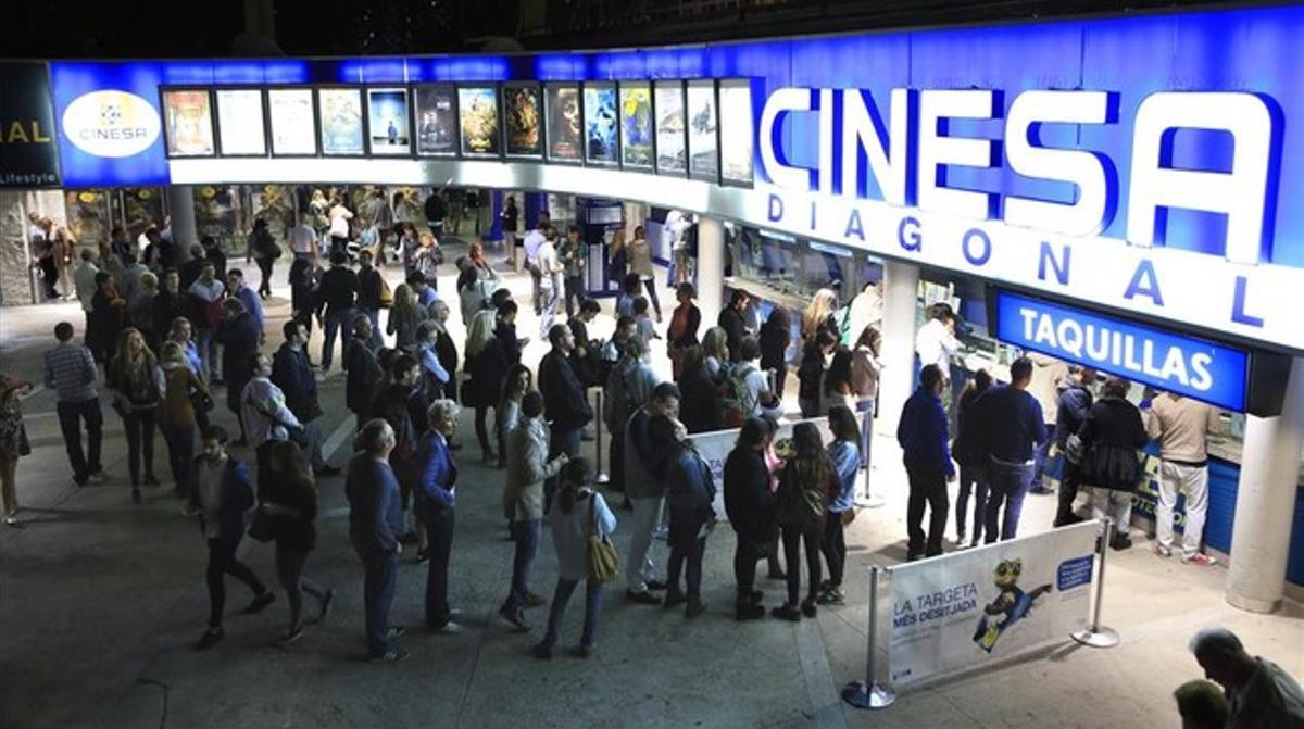 Espectadors en un cine de Barcelona, en l’edició del 2014 de la Festa del Cine.