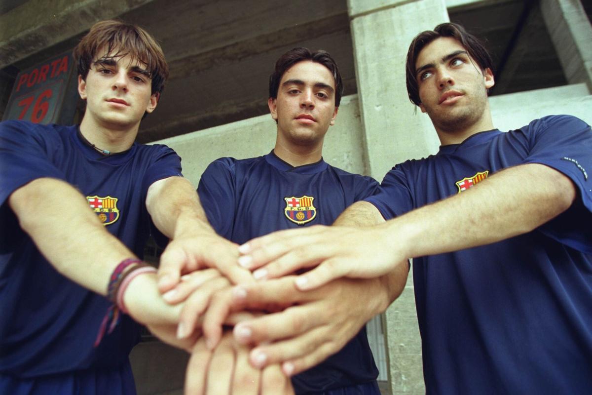 Jofre, Mario y Xavi cuando buscaban su sitio en el primer equipo