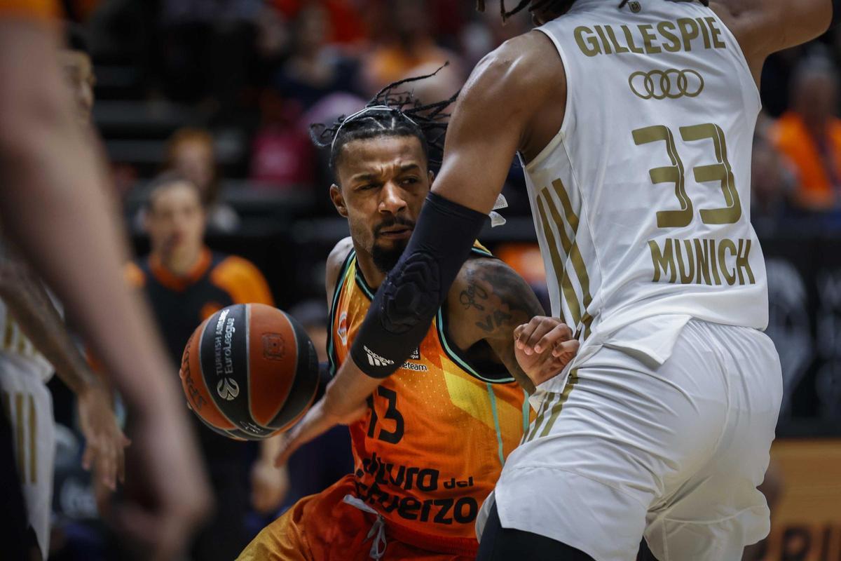 Victoria de Valencia Basket ante el Bayern de Munich