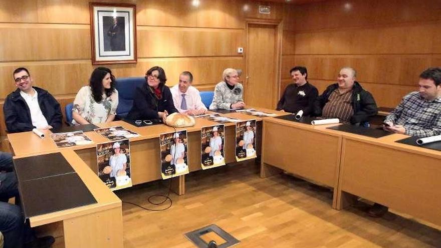 Presentación de la campaña del pan de Porriño, ayer. // A. Hernández