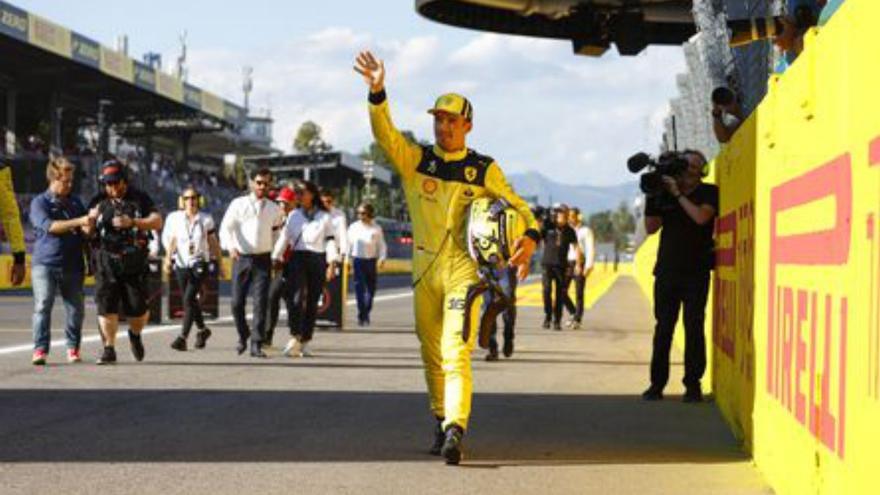 Leclerc fa vibrar l’afició local a Monza, on s’espera un duel amb Verstappen