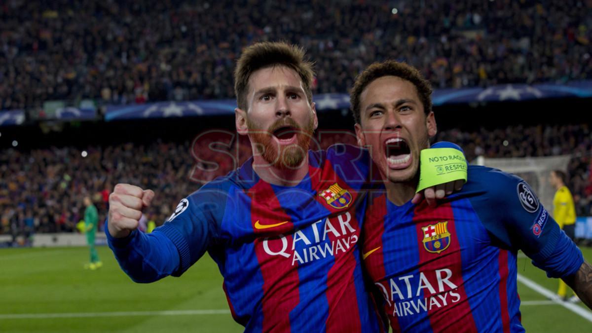 Messi y Neymar se volvieron locos con la remontada