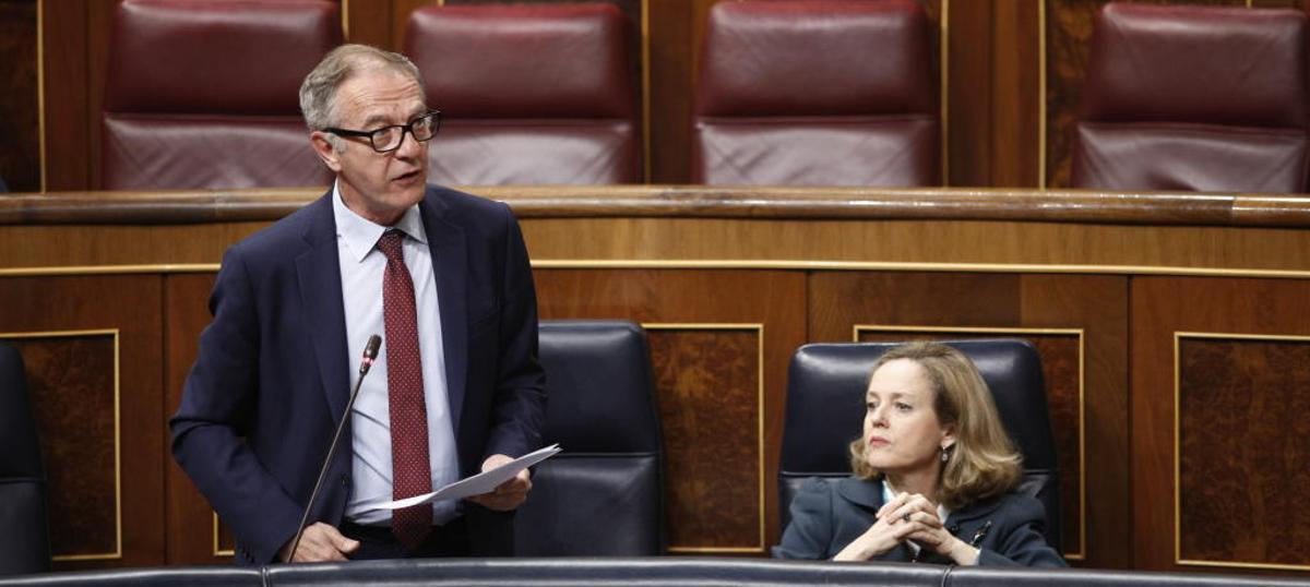 José Guirao en una intervención desde su escaño.