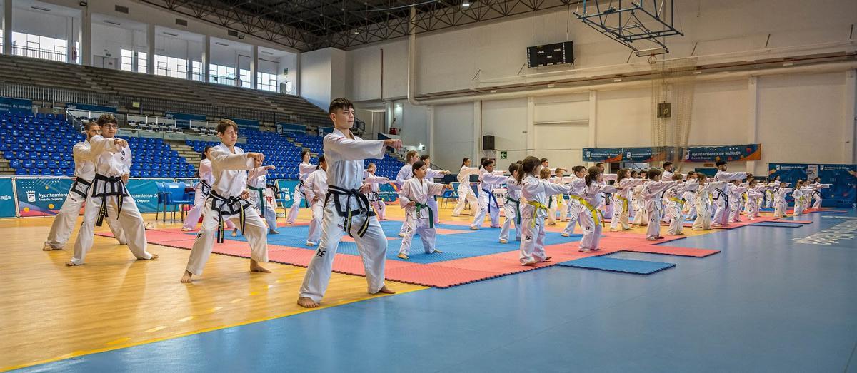 Momento de las pruebas de los Juegos Municipales en Ciudad Jardín.