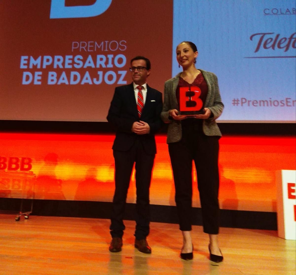 Los momentos de la entrega de los premios Empresario de Badajoz