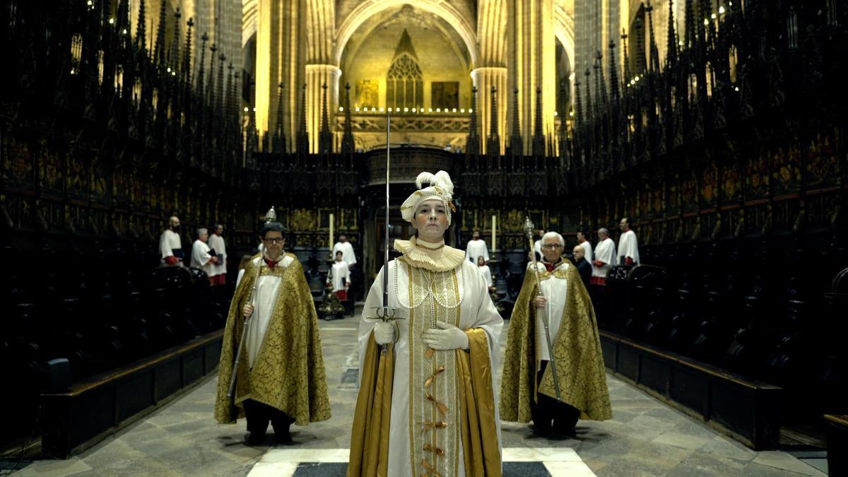 Un ensayo del 'Canto de la Sibila' en la Catedral de Barcelona