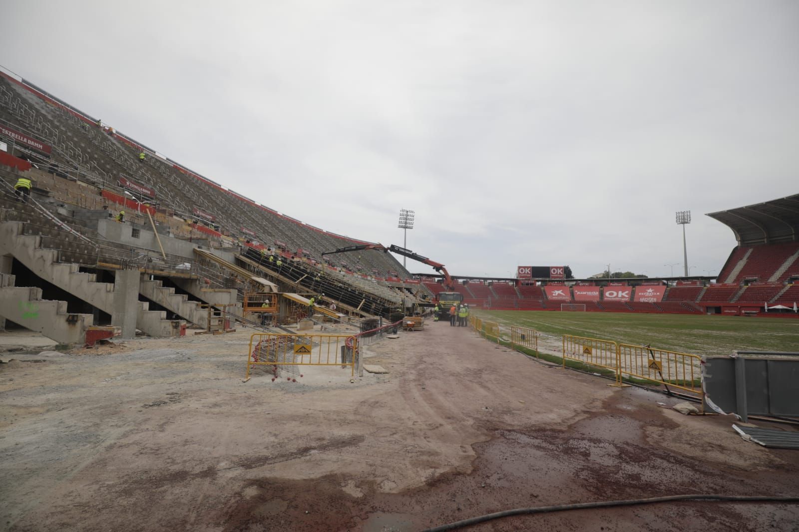 Las obras del estadio del Real Mallorca estarán listas para el primer partido