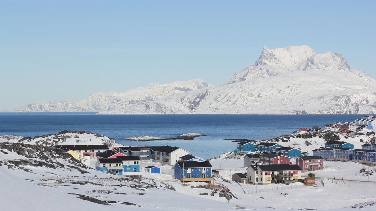 Panorámica de la localidad de Nuuk, Groenlandia.