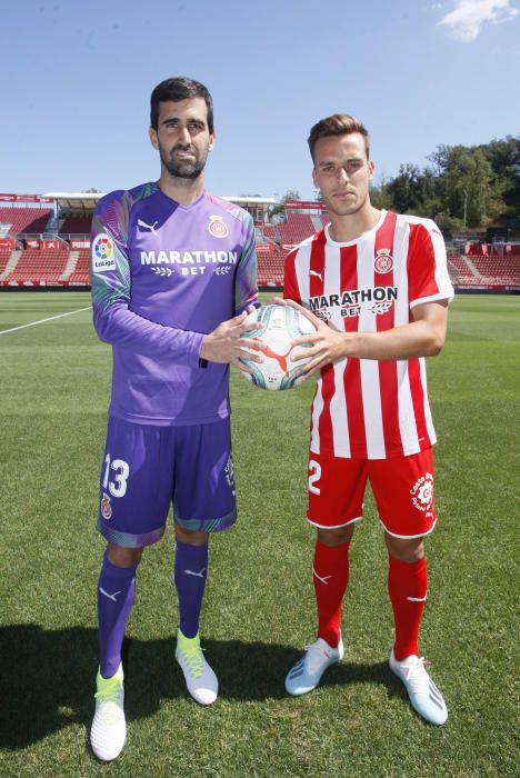 Presentació a Montilivi d''Asier Riesgo i Brian Oliván