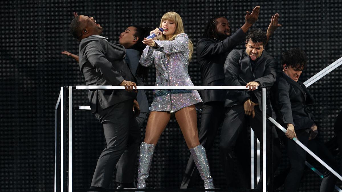 Taylor Swift en un concierto en Lisboa