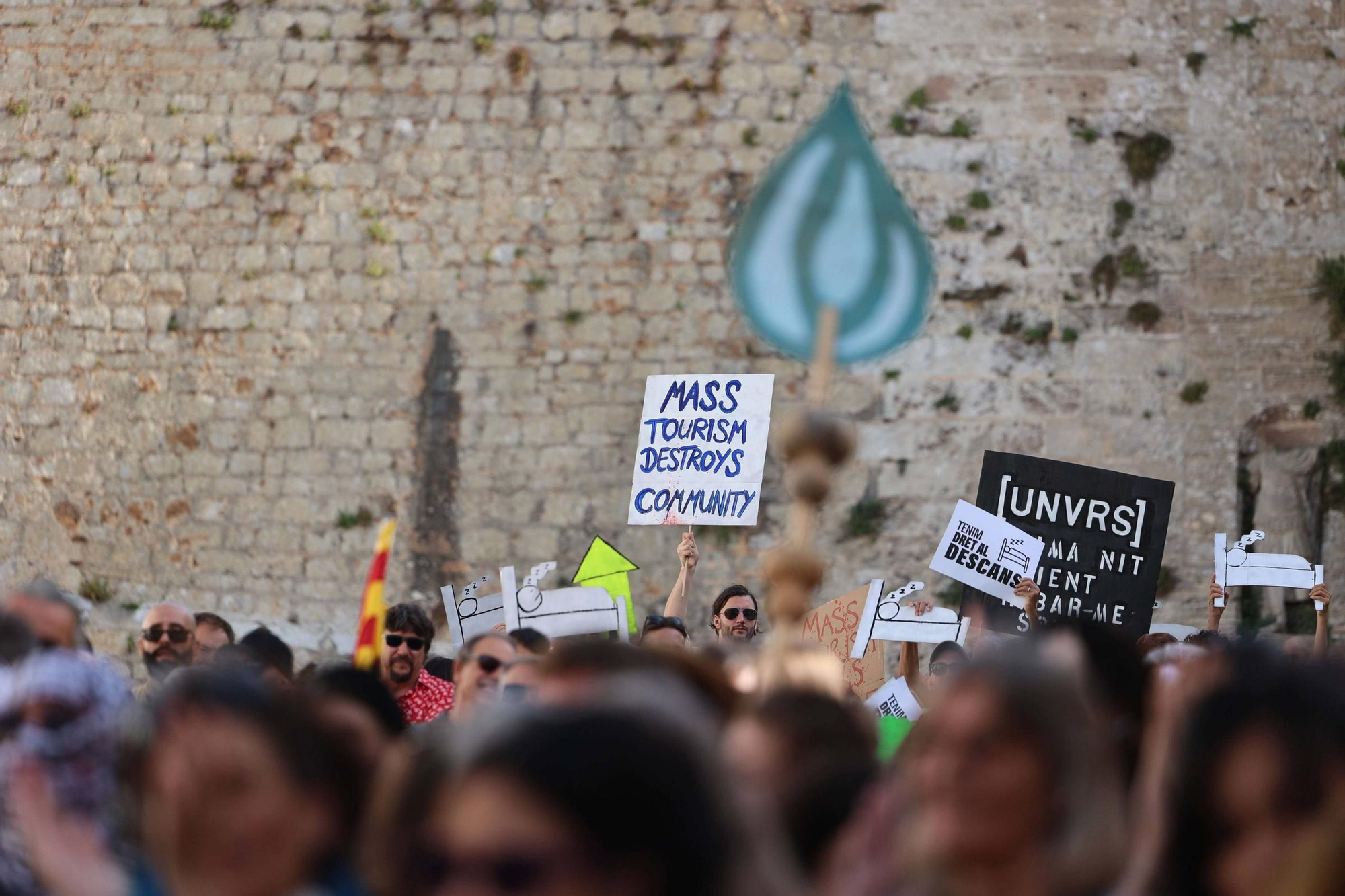 Manifestación contra la masificación turística en Ibiza