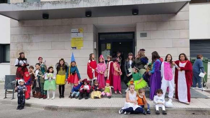 Fiesta de Carnaval, ayer, en Belmonte.