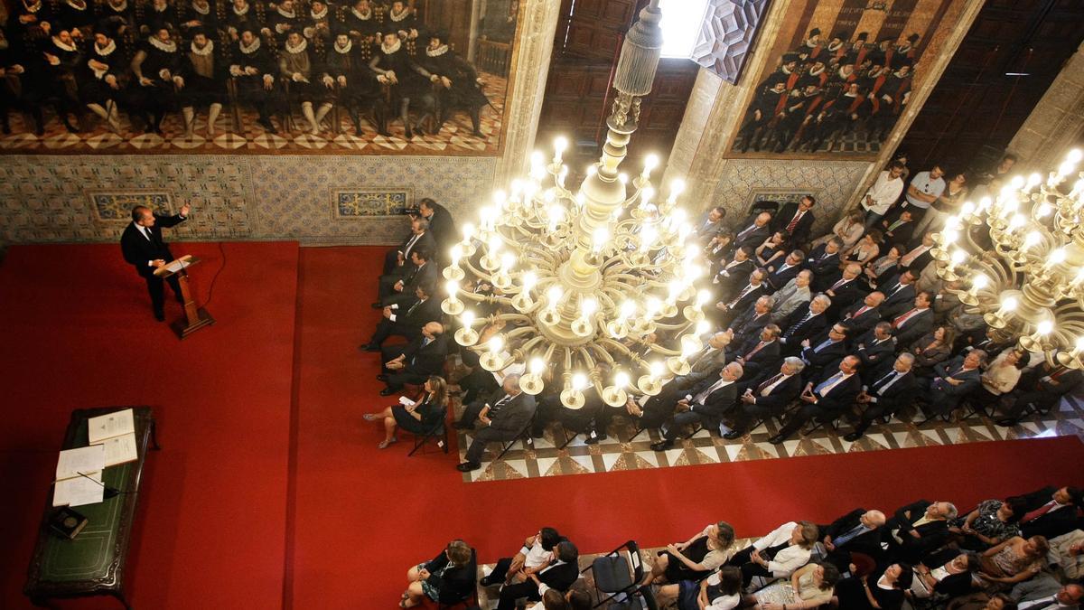 Saló de Corts del Palau de la Generalitat, en una imagen de archivo.