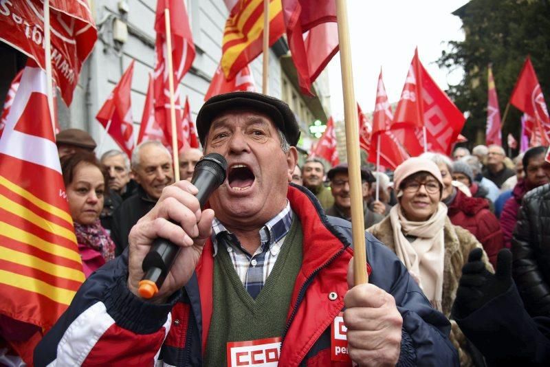 Protesta de jubilados en Zaragoza