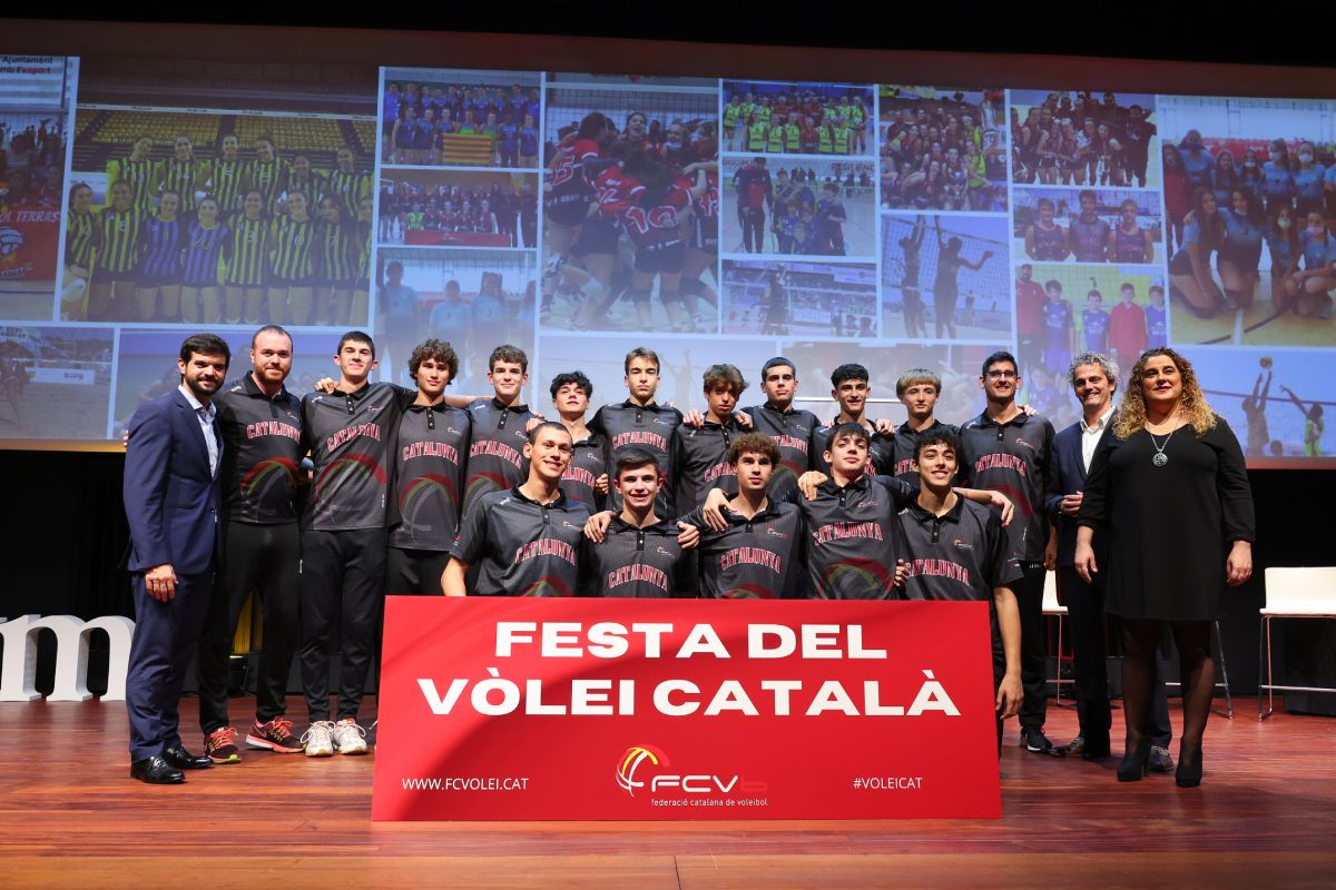 Selecció Catalana cadel masculina amb G. Esteva, A. Villatoro i M. Zamora