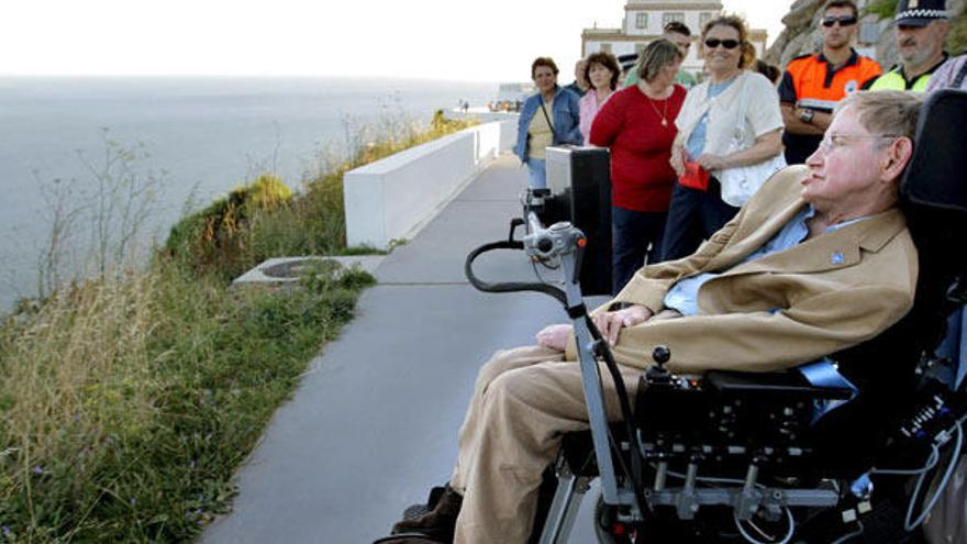 Stepehn Hawking en su pasada visita a Galicia