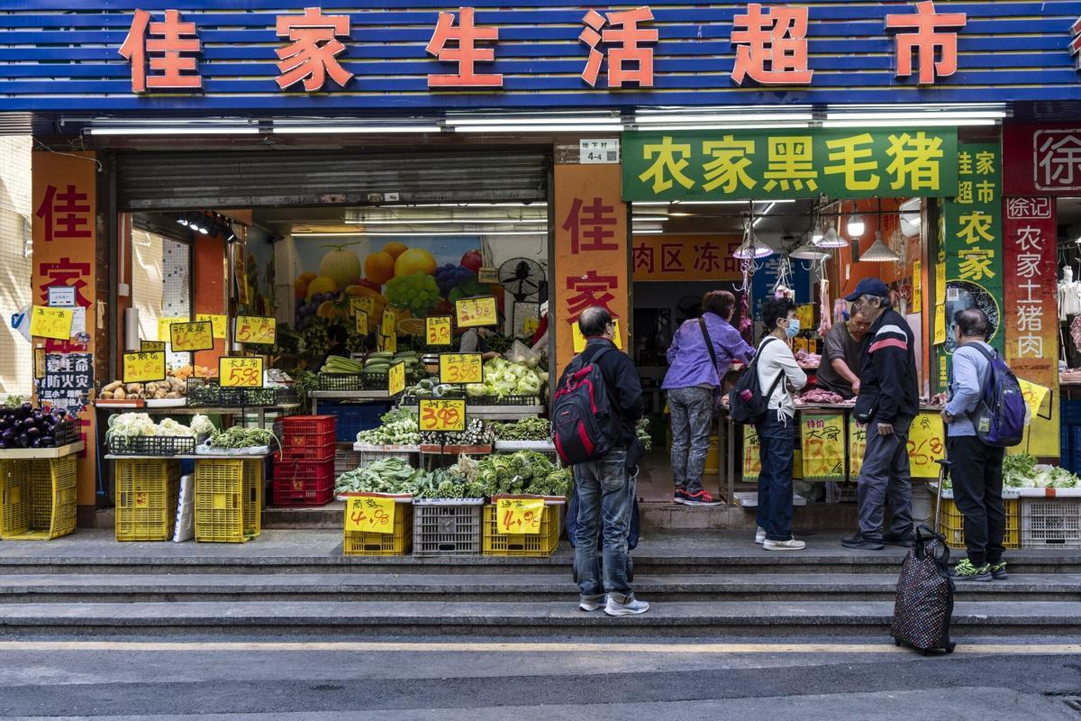 Mercado de Jiuxia en Shenzhen, China