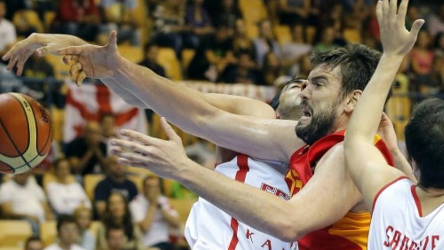 Las imágenes del partido entre España-Georgia del Eurobasket