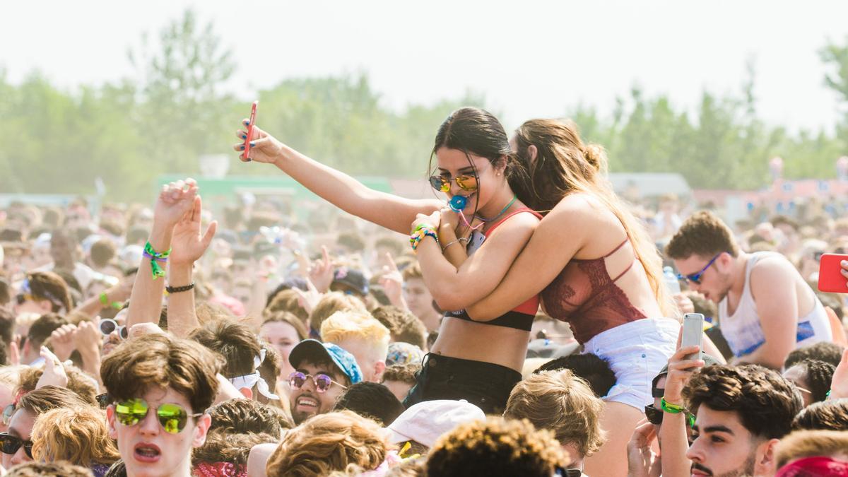 Ambiente en un festival de música