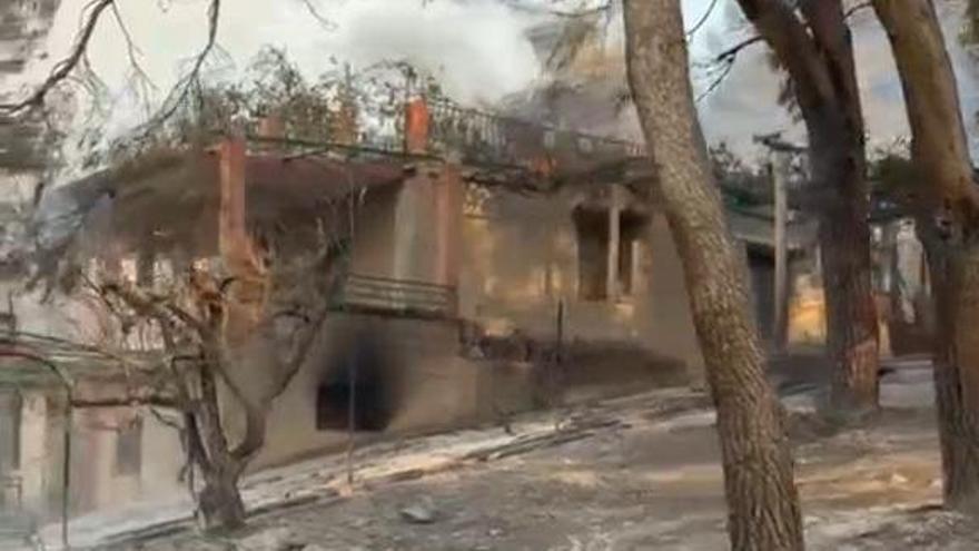 Vídeo: Así han quedado en la Vilavella algunas viviendas y edificios tras el fuego