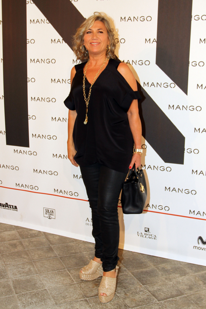 Julia Otero en el desfile de Mango en 080 Barcelona