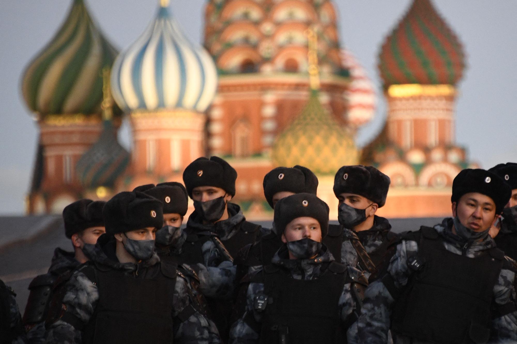 La policia rusa detiene una protesta contra la guerra