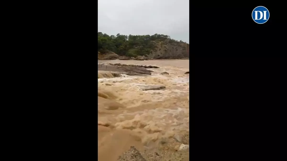 Así arrasó la dana 'Alice' dos playas de Ibiza