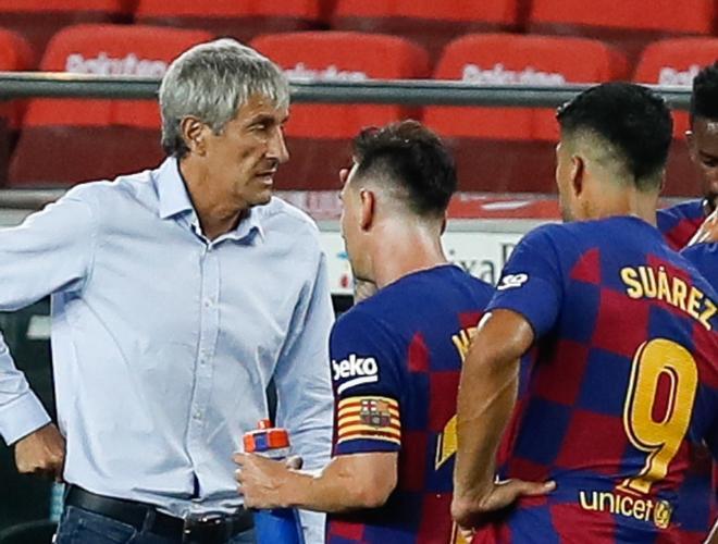 Quique Setién desvela todos sus secretos en el Barça: "A Messi le dije: estuve 14 años esperando los partidos del Barça para verte jugar"