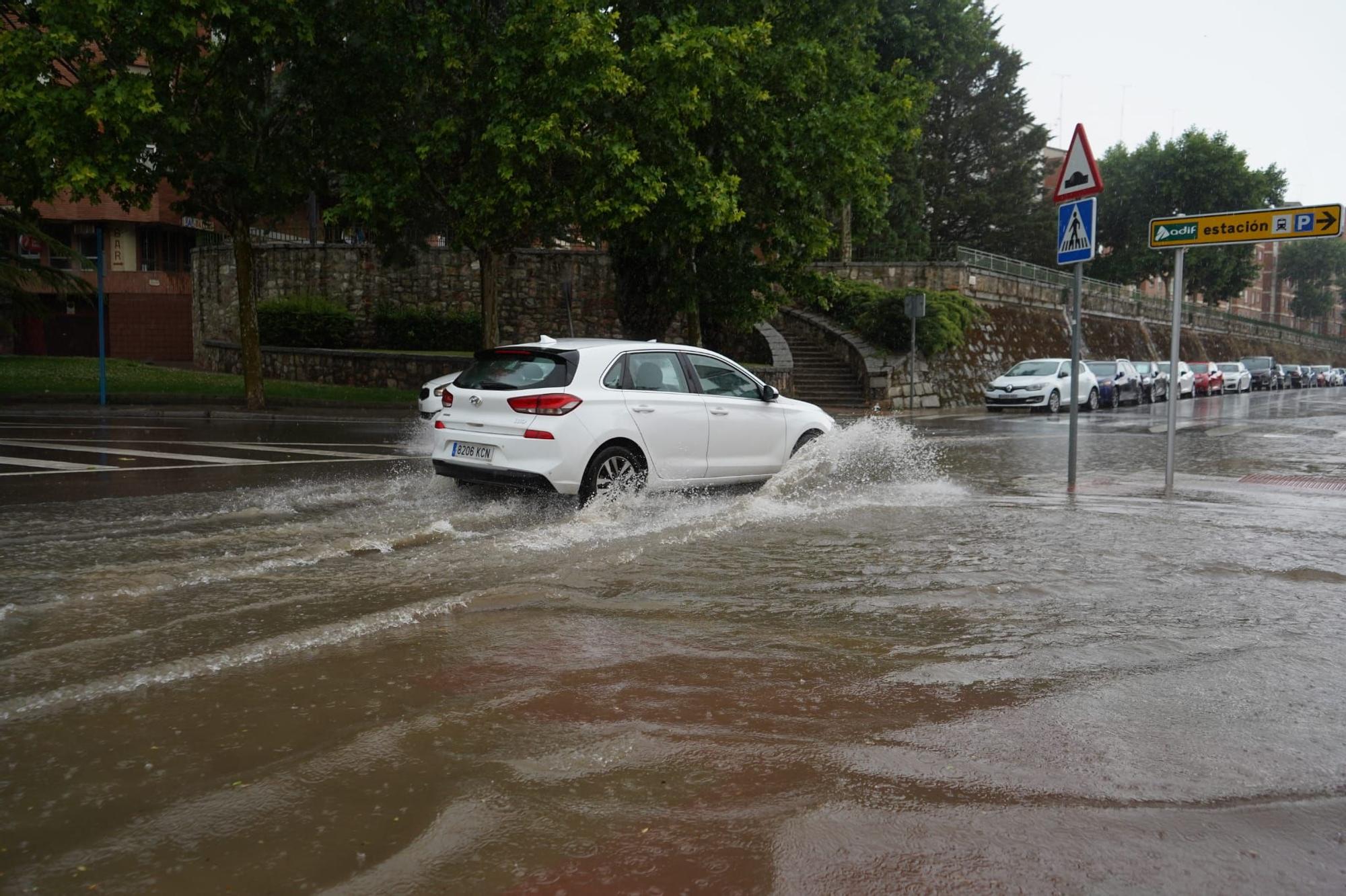 Inundaciones por la tormenta en Zamora