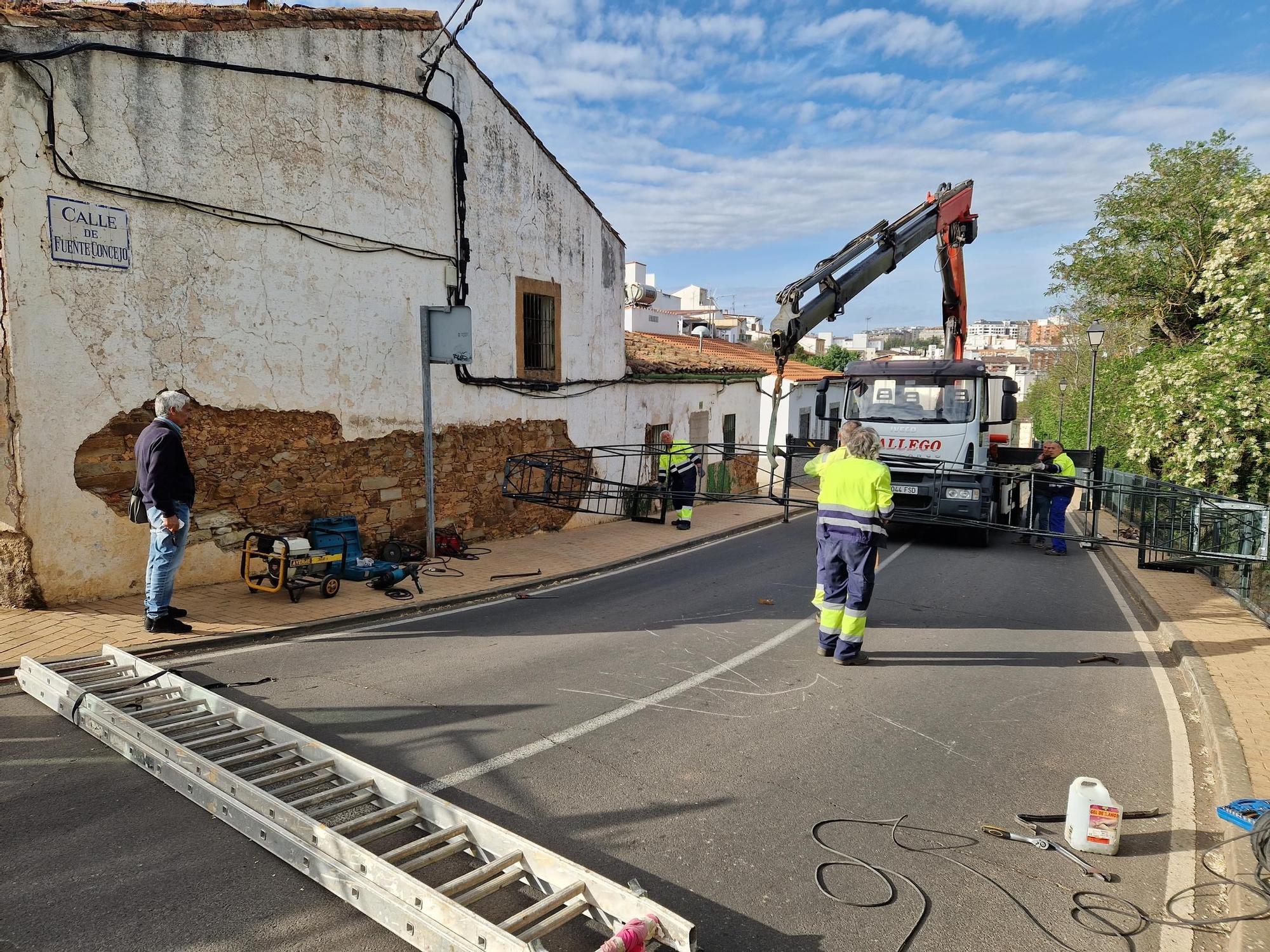 En la calle de Fuente Concejo.