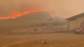 El incendio de las Cinco Villas acorrala Uncastillo y fuerza el desalojo de cinco pueblos
