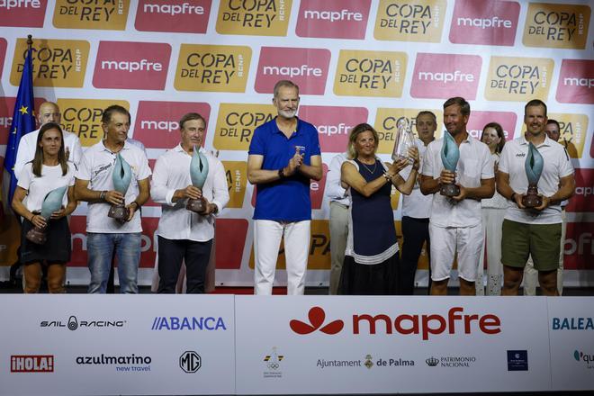 El Rey Felipe VI clausura la Copa de Vela de Palma en la que queda subcampeón con el Hispania