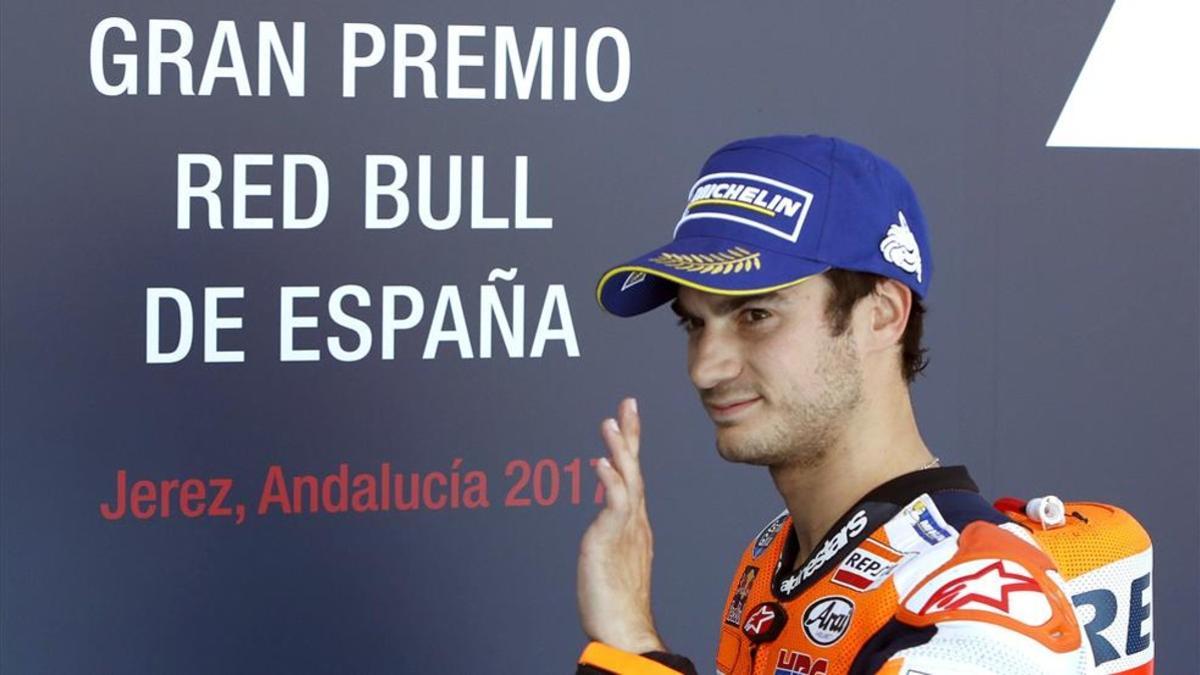 Pedrosa celebra su pole