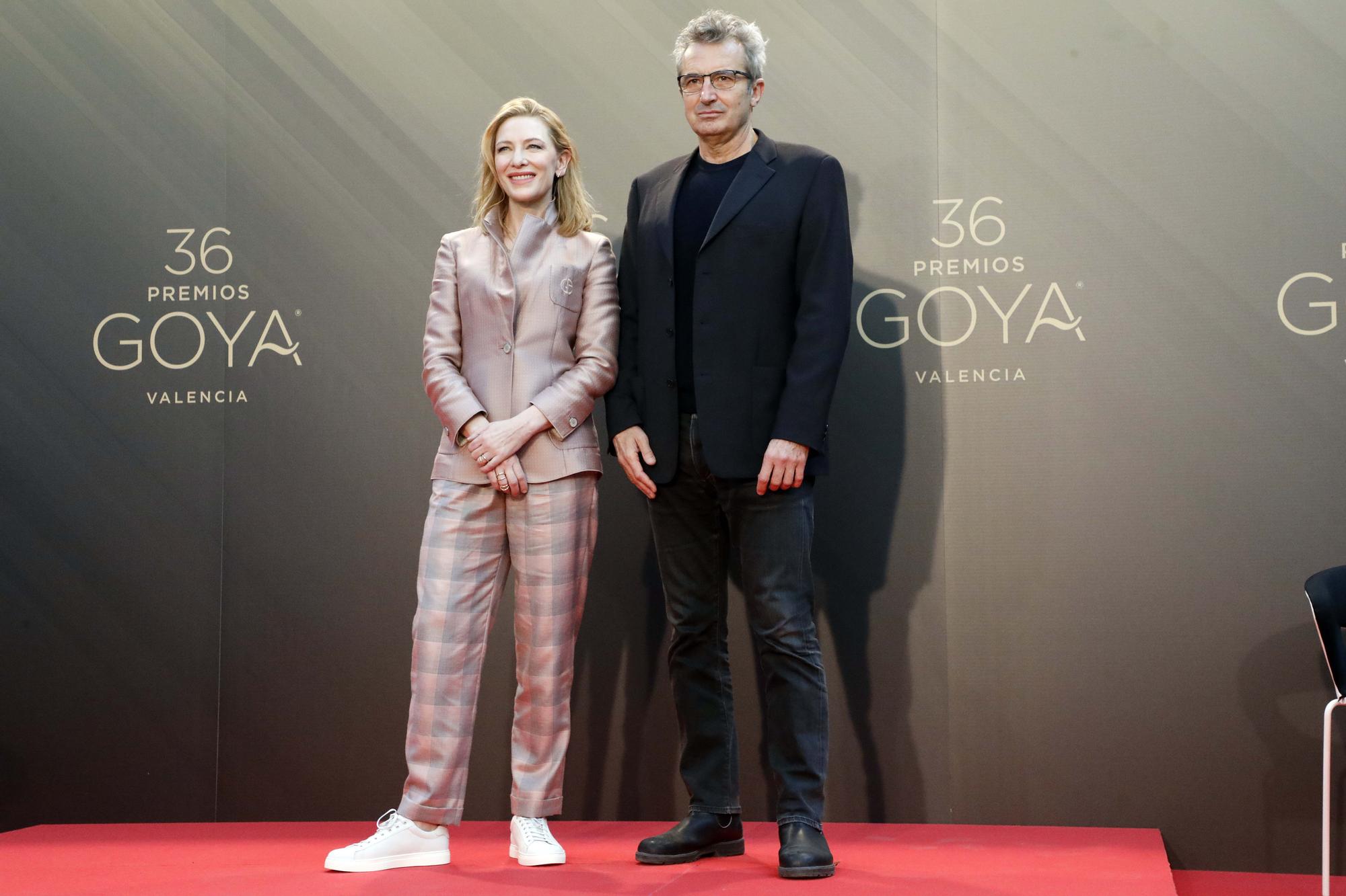 La actriz australiana Cate Blanchett, premio internacional de los Goya, en el Palau de les Arts