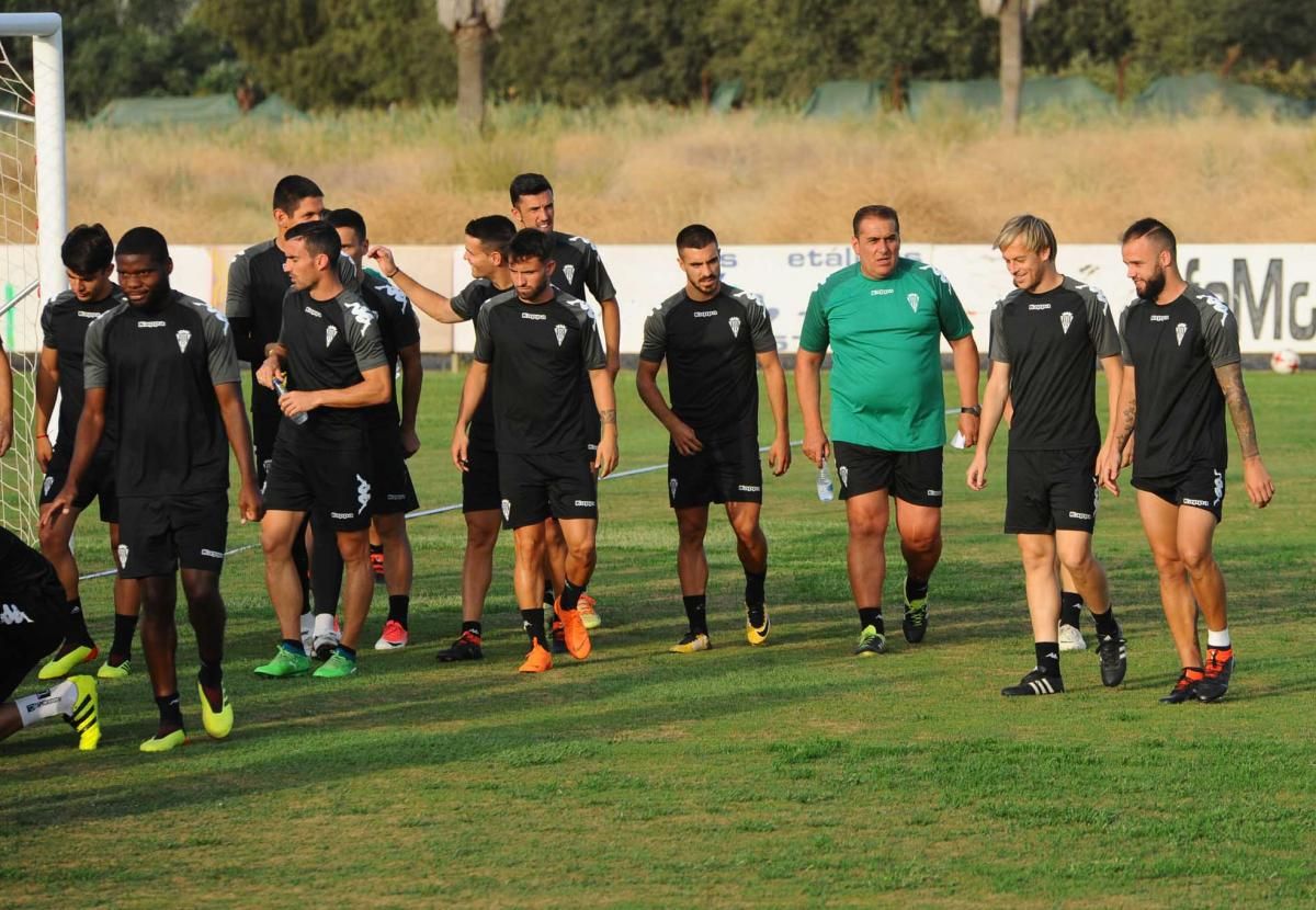 Primer entrenamiento de Sandoval tras su vuelta al Córdoba CF