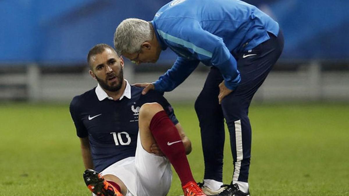 Karim Benzema tiene una lesión de grado 1
