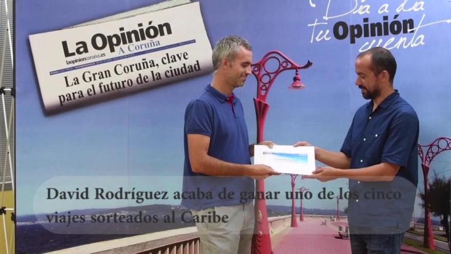 David Rodríguez gana un viaje al Caribe por seguir a LA OPINIÓN