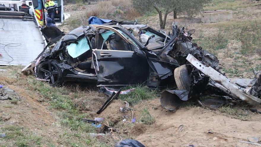 Tres morts en un accident a Palau-savardera