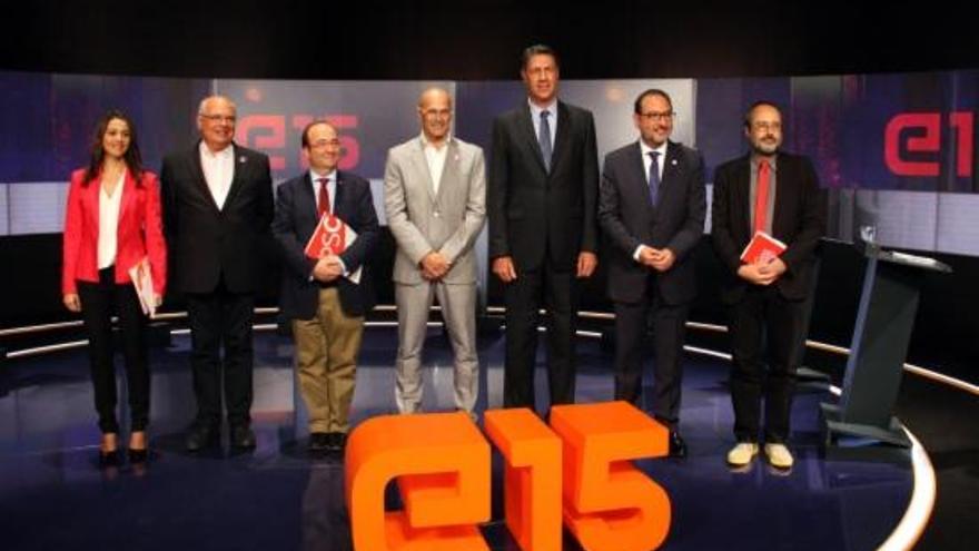 Els caps de llista a les eleccions al Parlament.