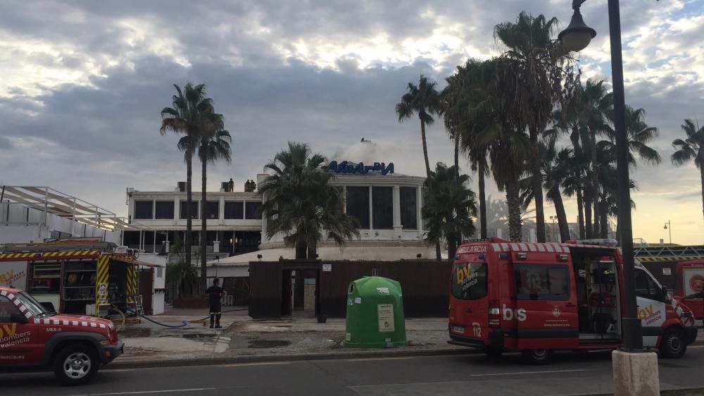 Incendio de la discoteca Akuarela Playa de València