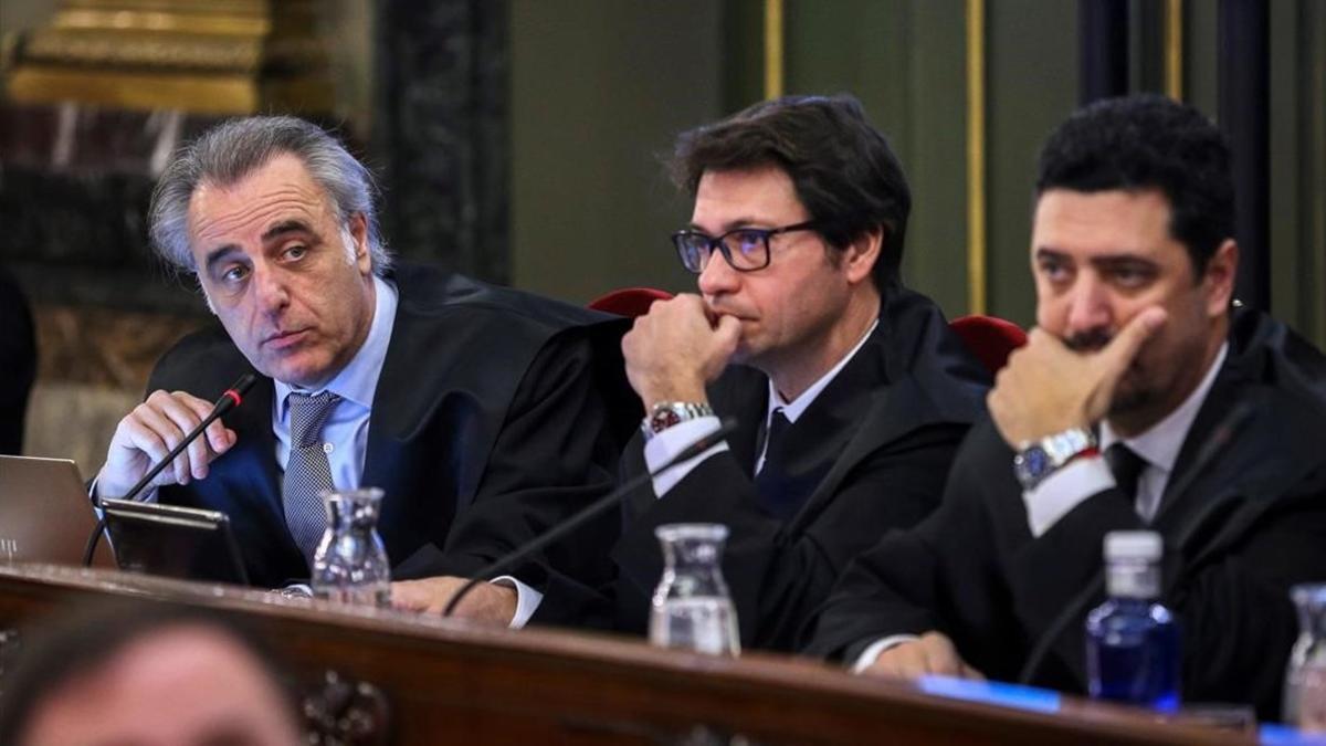 Pau Molins, Josep Riba y MAriano Vergés.