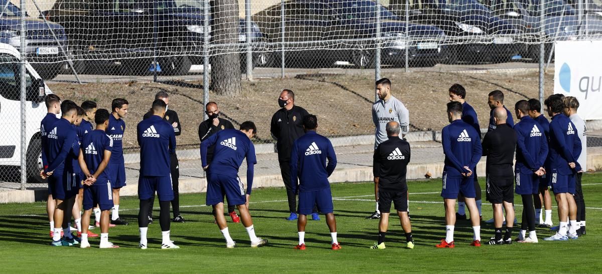 Entrenamiento del Real Zaragoza en la Ciudad Deportiva