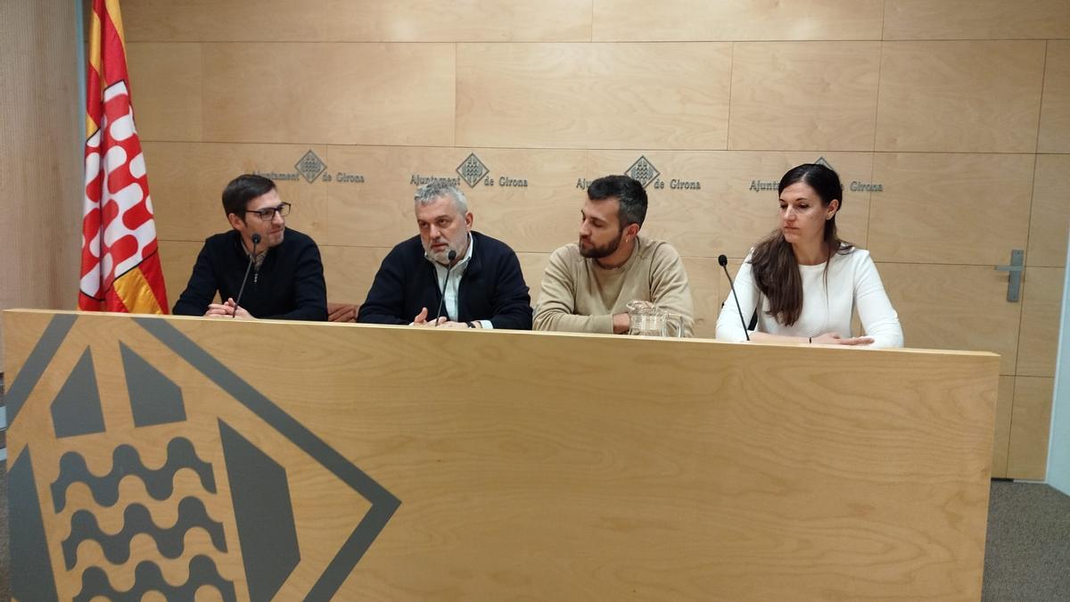 La presentació del projecte, aquest dimecres matí.