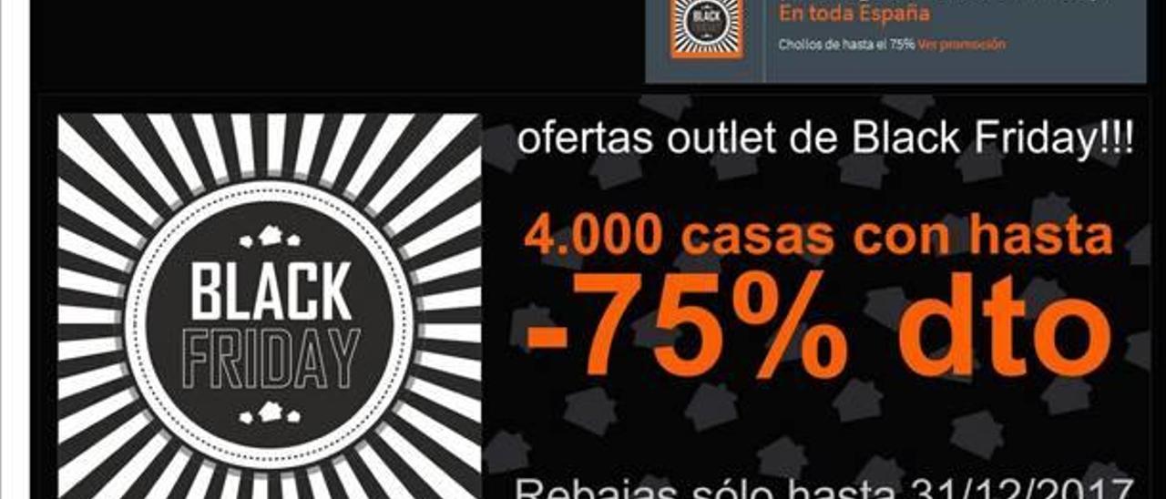 Los reclamos que aparecen en diversos portales inmobiliarios sobre el «Black Friday».