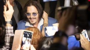 Johnny Depp en su llegada al Festival de San Sebastián.