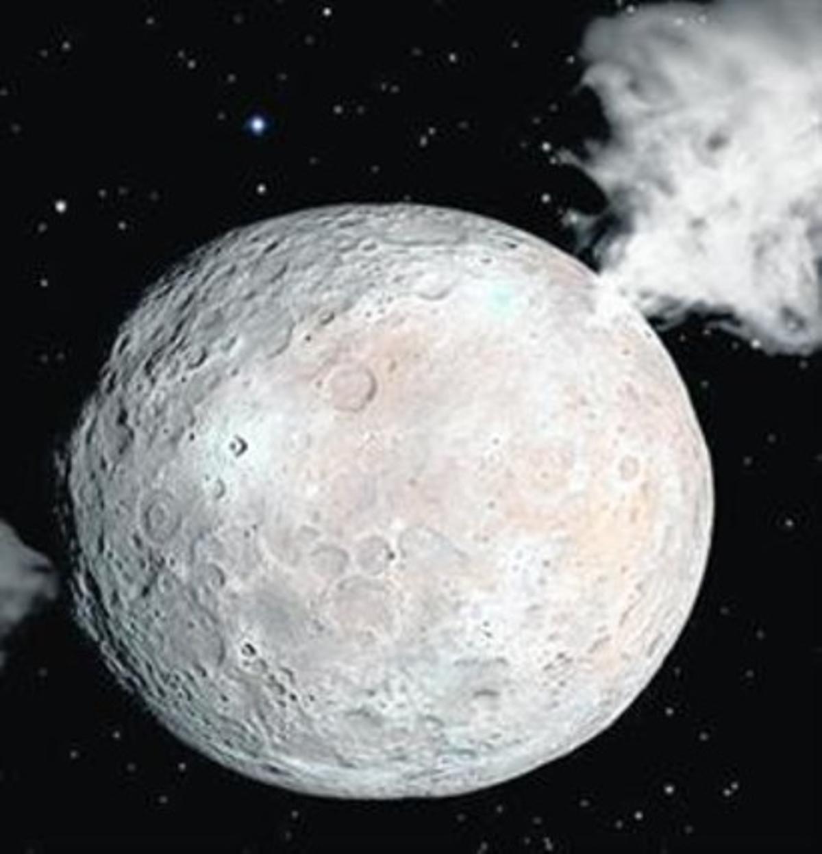 Il·lustració del planeta nan Ceres. Il·lustració del planeta nan Ceres.