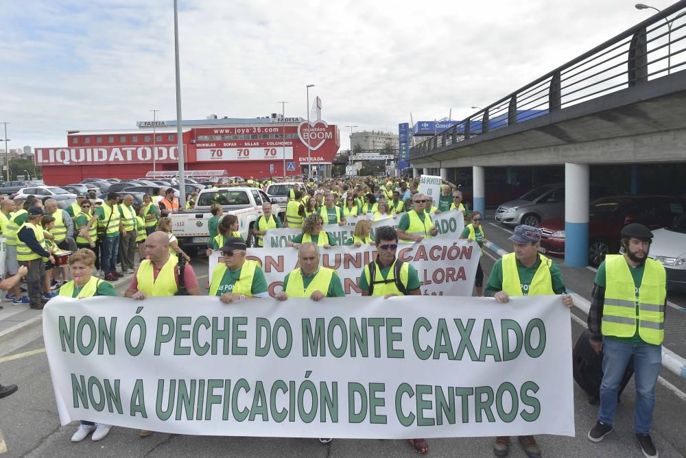 Marcha en A Coruña por el cierre del Monte Caxado