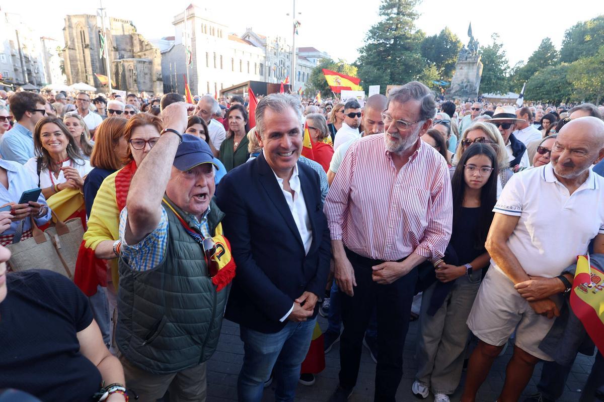 Manifestación por Ceuta en Pontevedra, con Mariano Rajoy