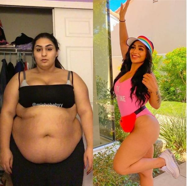 La increíble transformación física de Michelle, una joven que sufría obesidad mórbida